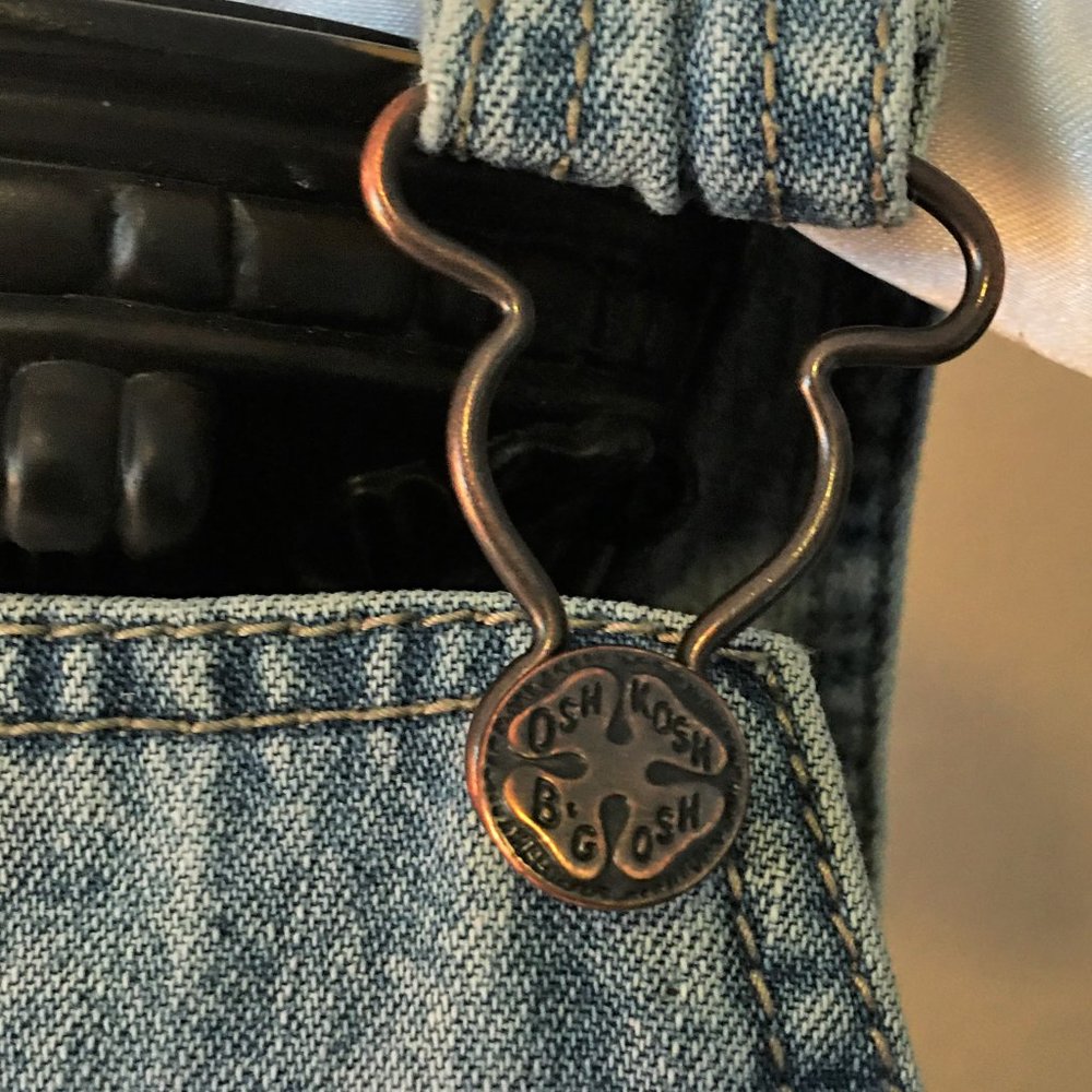 OSHKOSH Felt Logo Denim Overalls | 18M - Picture 5 of 13